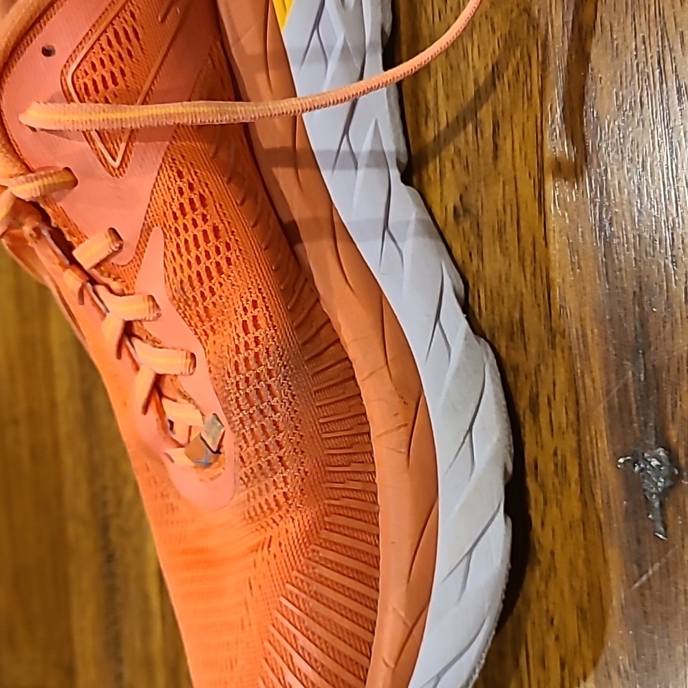 Hoka One One Bondi 7 Womens 9.5 Coral 1110519-CCSD Running Shoes - Picture 4 of 9